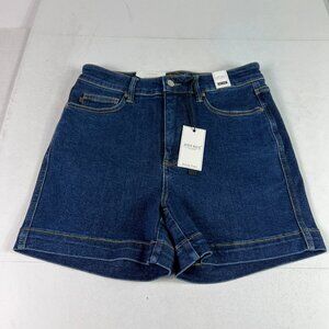 Judy Blue Jean Shorts Women's Large Perfect Vide High Rise Dark Blue Denim Jorts